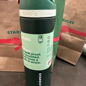 Starbucks Owala Dark Green Insulated Bottle